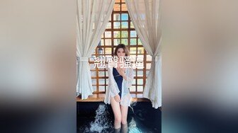 STP13307 眼镜蓝色假发大奶妹子假屌插逼 拨开内裤无毛嫩逼道具插入