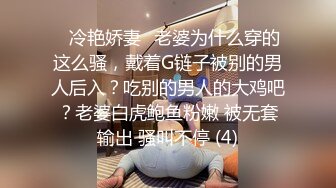 ✨冷艳娇妻✨老婆为什么穿的这么骚，戴着G链子被别的男人后入？吃别的男人的大鸡吧？老婆白虎鲍鱼粉嫩 被无套输出 骚叫不停 (4)