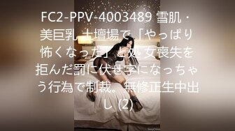 FC2-PPV-4003489 雪肌・美巨乳 土壇場で「やっぱり怖くなった」と処 女喪失を拒んだ罰に伏せ字になっちゃう行為で制裁。無修正生中出し (2)